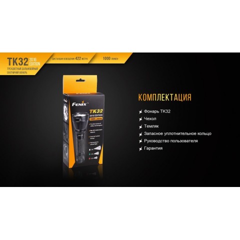 Ліхтар ручний Fenix TK32 2016