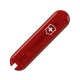 Накладка на ніж Victorinox 58мм red transparent передня з лого (Fa+)