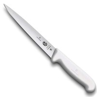 Нож кухонный филейный Victorinox Fibrox 18 см, белый