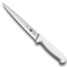 Ніж кухонний філейний Victorinox Fibrox 18 см, білий