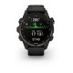 Смарт-годинник Garmin Descent Mk3i (43 мм) карбоново-сірий DLC титановий з чорним силіконовим ремінцем