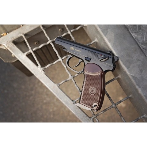 Пистолет пневматический SAS Makarov Blowback BB кал. 4.5 мм. Корпус - металл