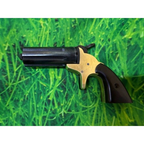 Derringer Revolver 8-shot Brass-Stell