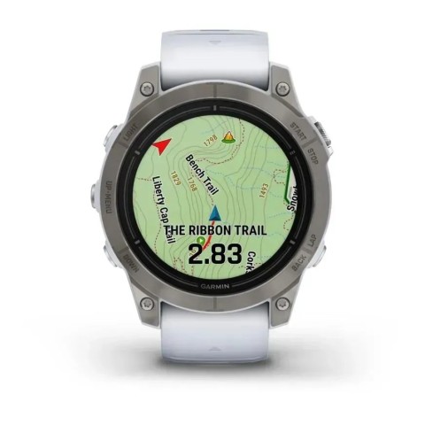 Смарт-часы Garmin epix Pro Gen 2 Sapphire Edition (47мм) титановые с ремешком цвета белого камня