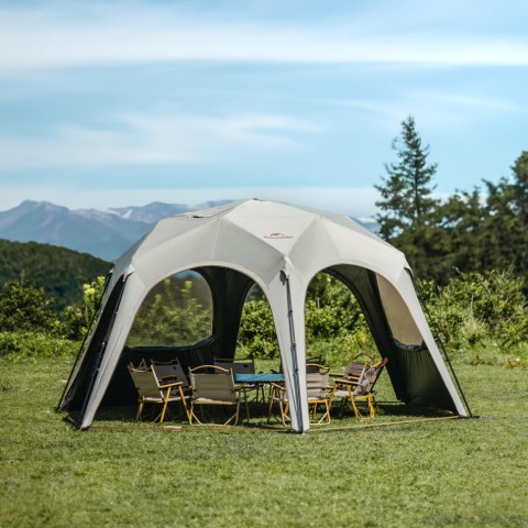 Тент для кемпінгу Naturehike CNK230WS014, 4.6 м * 4,0 м, бежевий