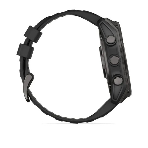 Смарт-годинник Garmin fenix 8 AMOLED (51 мм) Sapphire карбоново-сірий DLC чорний/гравійно-сірий