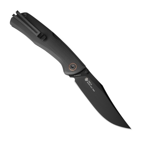 Ніж складаний туристичний Ruike P882-B, (8.5 см) 12С27 /  G10 чорний