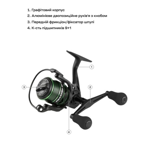 Котушка Brain Phantom Match/Bolo Double Handle 3000 9+1BB 6.2:1
