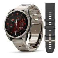 Смарт-годинник Garmin fenix 8 AMOLED (47 мм) Sapphire титан з титановим ремінцем