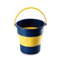 Відро складане силіконове СИЛА 4,6 л orange-black