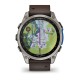 Авіаційний годинник Garmin D2 Mach 2 Titanium 47мм з Oxford Brown із коричневим шкіряним ремінцем 010-02904-31