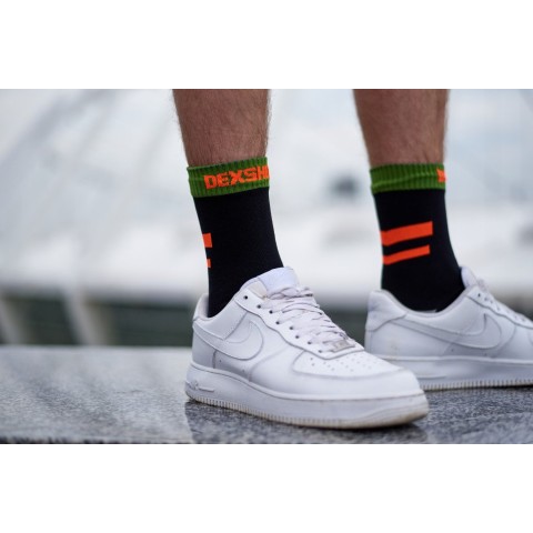 Шкарпетки водонепроникні  Dexshell Running, p-p XL, з помаранчевими смугами