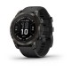 Смарт-годинник Garmin fenix 7 Pro Sapphire Solar Edition карбоново-сірий титановий DLC з чорним ремінцем