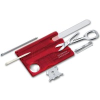 Ніж Victorinox Swisscard Nailcare 82х54х4мм,12функ,черв.прозор