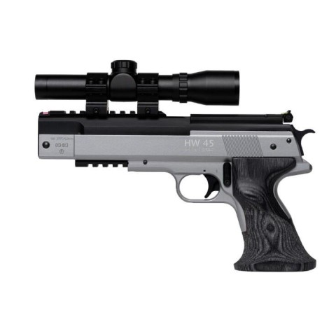 Пневматический пистолет HW 45 Silver Star  кал. 4,5
