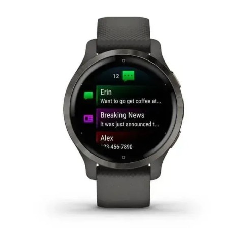Смарт-годинник Garmin Venu 2S графітовий із грифельним безелем