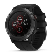 Смарт-годинник Garmin Fenix 5X Plus Sapphire чорний з чорним ремінцем