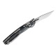 Нож Microtech Amphibian Ram-Lok, клинок полусерр. Stwsh Fluted,  рукоять черная G10