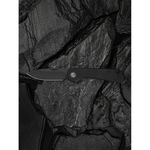 Ніж складаний кишеньковий Civivi Elementum Slip Joint, (7.5 см) 14C28N / G10 чорний