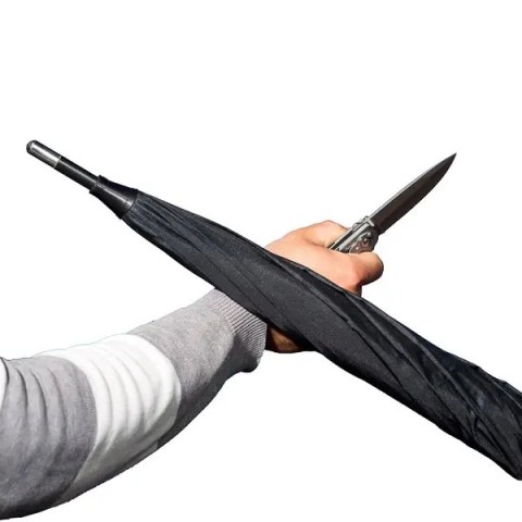 Зонт Krisenvorsorge & Sicherheit UG мужской,рукоять шар. черная