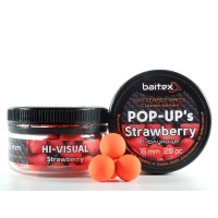 Бойли Baitex Pop-Ups Strawberry 15мм (20шт)