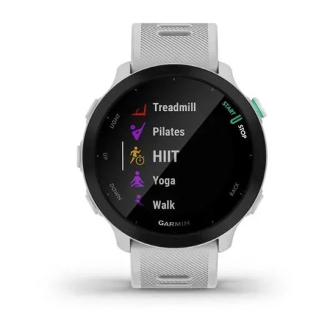 Смарт-годинник Garmin Forerunner 55 з білим ремінцем