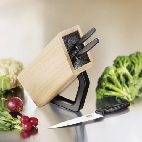 Підставка Victorinox SwissClassic для 8 ножів велика бук (H25,7см)