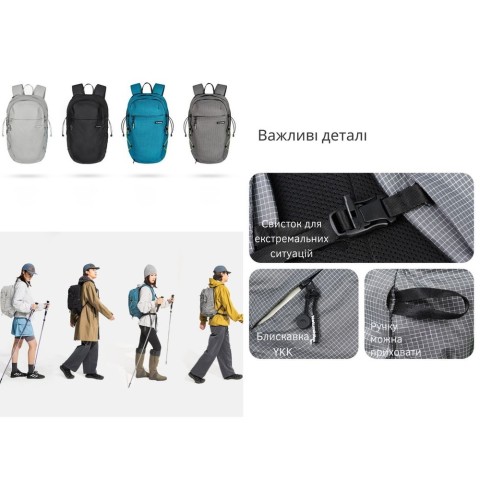 Рюкзак туристичний Naturehike CNK2450XB023, 20 л, синій