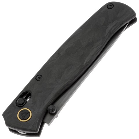 Нож SRM Medal 255L-FB2, Lam. 140Cr, shred carbon-fiber, черный