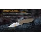 Ніж складаний туристичний Ruike P843-W, (9 см) 12C27 / G10 помаранчевий
