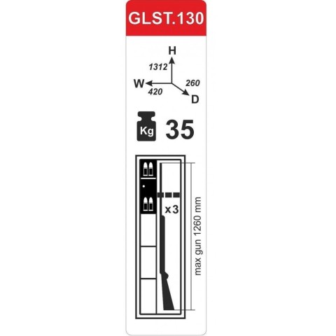 Сейф оружейный GLST.130K