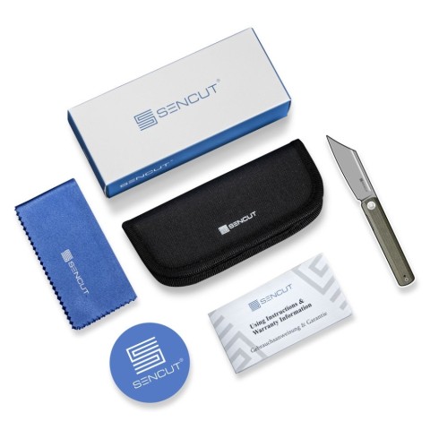 Ніж складаний туристичний Sencut Serene, (8.8 см) D2 / Aluminum сірий