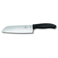 Нож кухонный Victorinox SwissClassic Santoku 17 см, черный, блистер