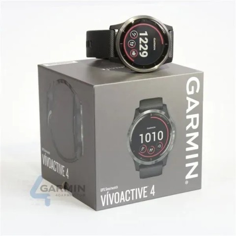 Смарт-часы Garmin vivoactive 4 черные с грифельным безелем