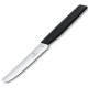 Кухонний ніж Victorinox Swiss Modern Tomato&Sausage 11см закругл.нос, хвил. з черн. ручкою
