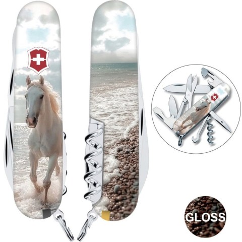 Складаний ніж Victorinox CLIMBER ZODIAC Білий кінь 1.3703.7.Z5270pk