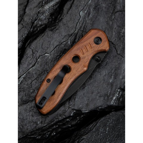 Ніж складаний кишеньковий Civivi Triptych, (7.6 см) 14C28N / Guibourtia Wood