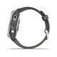 Смарт-часы Garmin fenix 7S серебристые с ремешком графитового цвета
