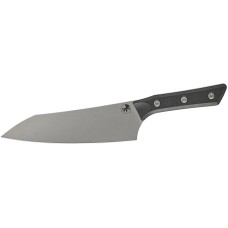 Нож кухонный Microtech Chef Knife Stonewash G-10 Black