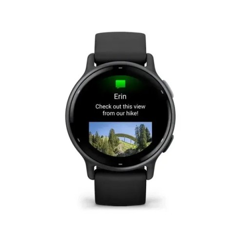 Смарт-годинник Garmin vivoactive 5 чорний зі сланцевим безелем