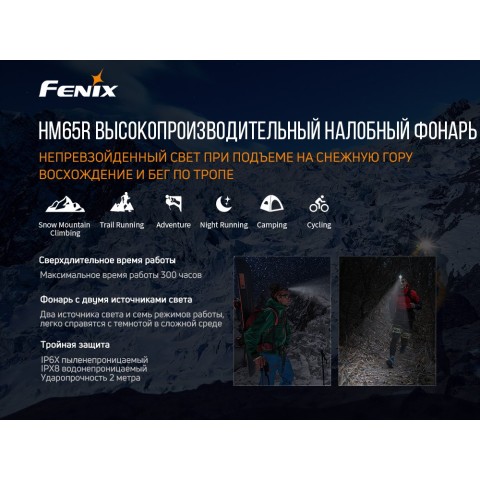 Ліхтар налобний Fenix HM65R