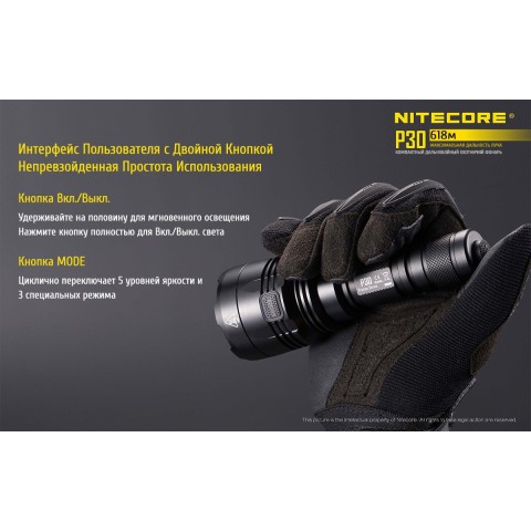 Фонарь Nitecore P30