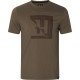 Футболка Harkila H-logo S/S T-shirt XL ц:brown
