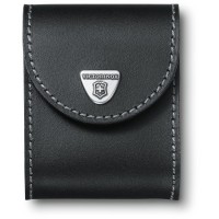 Чохол на пояс Victorinox 91мм шкір.чорн на липучці для Swisschamp XAVT,XXL