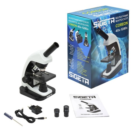 Мікроскоп SIGETA COREON 40x-1280x LED Mono