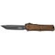 Нож Microtech Combat Troodon GEN III Tanto Edge Black Blade ц:tan