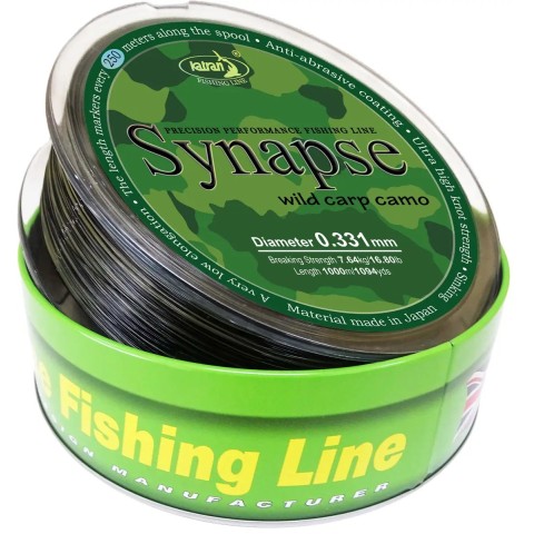 Леска Katran Synapse Wild Carp Camo 1000m (dark camo) 0.331mm 16.8lb