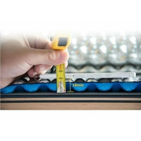 Килимок складний IXPE Naturehike NH19QD008, алюмінієва плівка, 185x56х1,8 см, блакитний