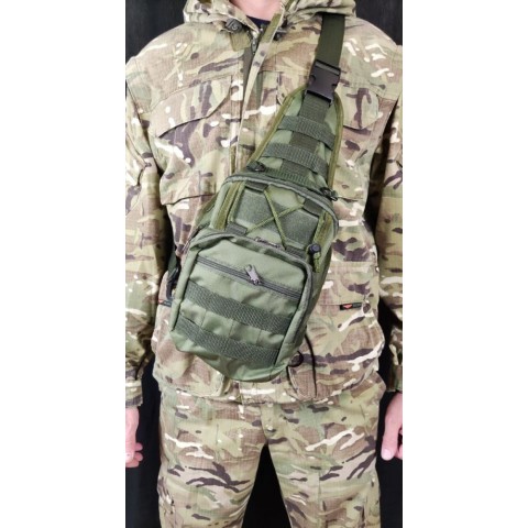 Тактическая сумка на плече OLIVE