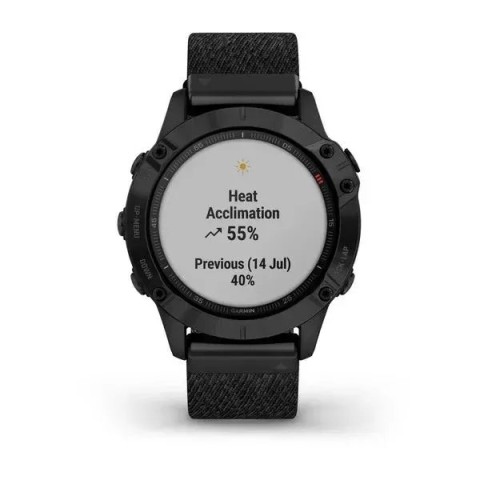 Смарт-годинник Garmin fenix 6 Pro Sapphire з чорним нейлоновим ремінцем